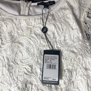 Adrianna Papell White Lace Top